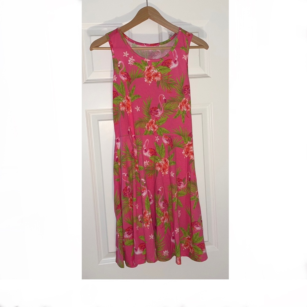 Children’s Place girls dress. NWT. XXL 16.  Pink floral. Sleeveless